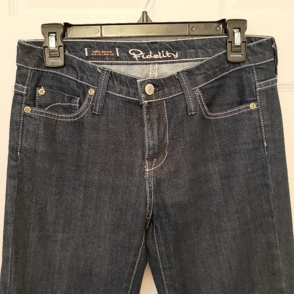 Fidelity Bella Donna Mid rise boot cut dark wash jeans - Picture 5 of 7